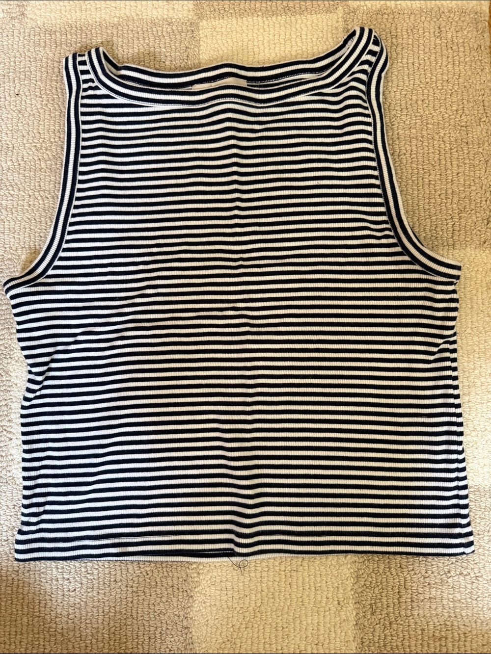 LOFT Striped Ribbed Tank